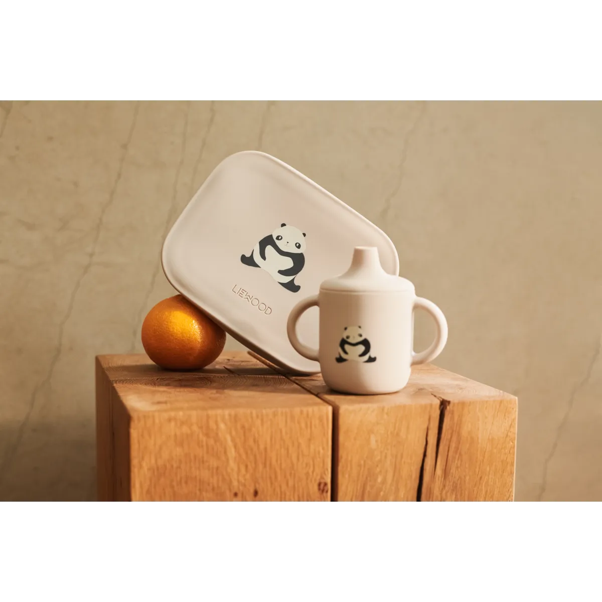 Bērnu pusdienu kārba Arthur Printed Lunchbox, Panda/Dark Grey, Liewood, LW14982-2638