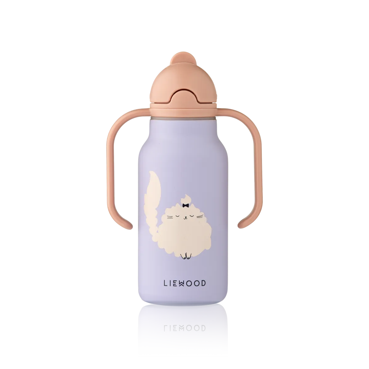Bērnu ūdens pudele Kimmie, Cat / Warm Lilac Water Bottle, 250ml, Liewood, LW19618-2781
