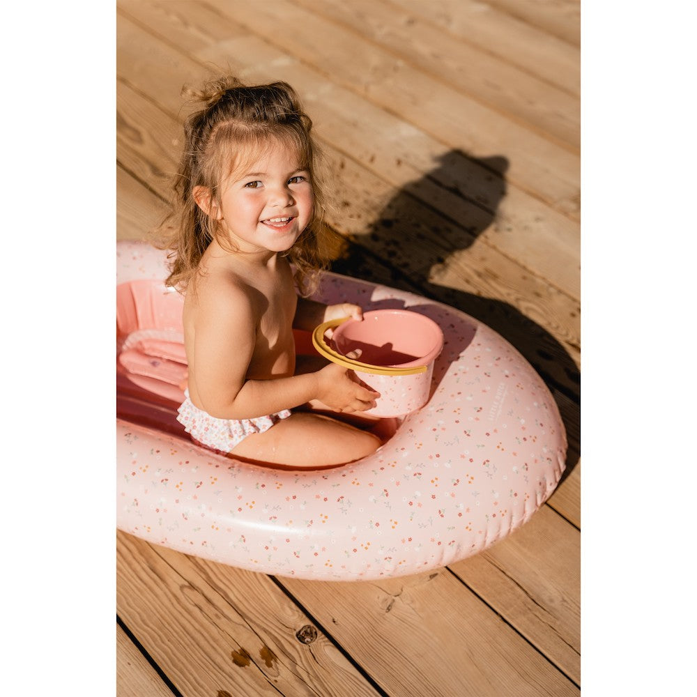 Piepūšamā laiva Pink Little Flowers, Little Dutch, Inflatable Boat, pink, rozā
