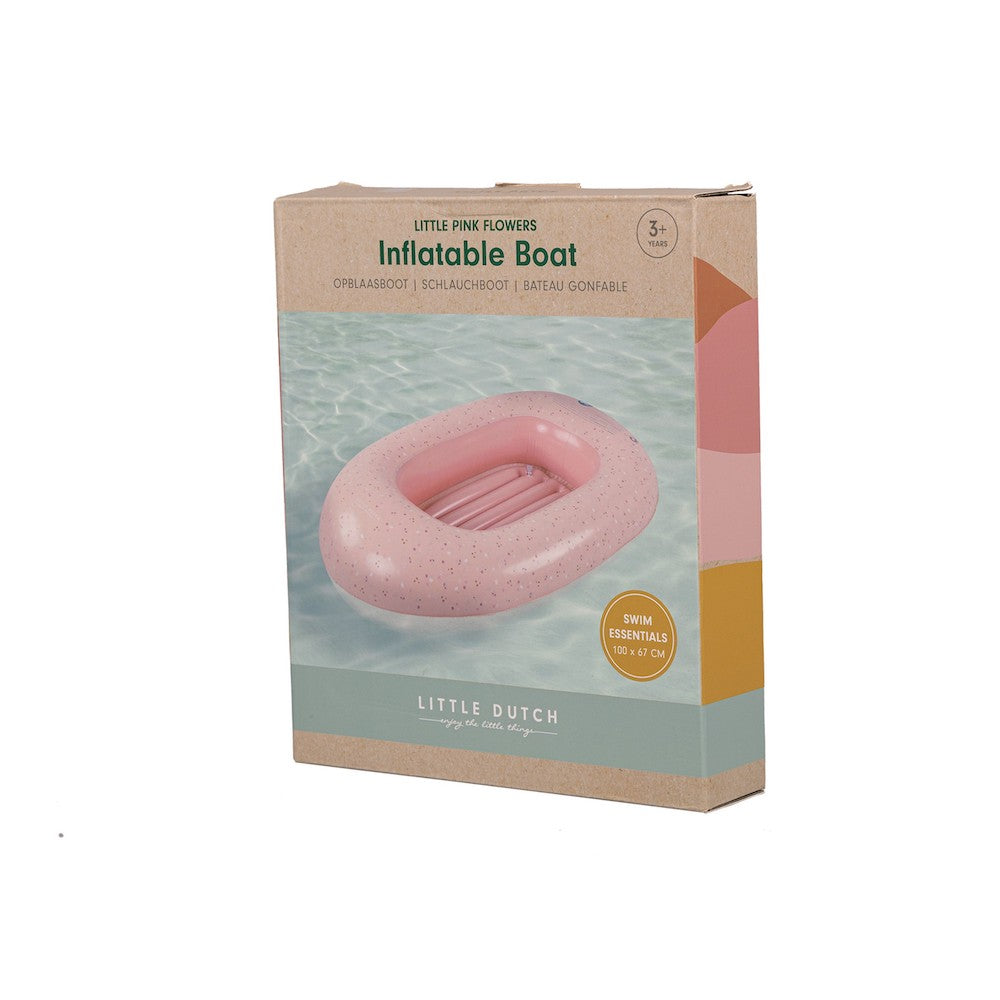Iepakojums - Piepūšamā laiva Pink Little Flowers, Little Dutch, Inflatable Boat, pink, rozā