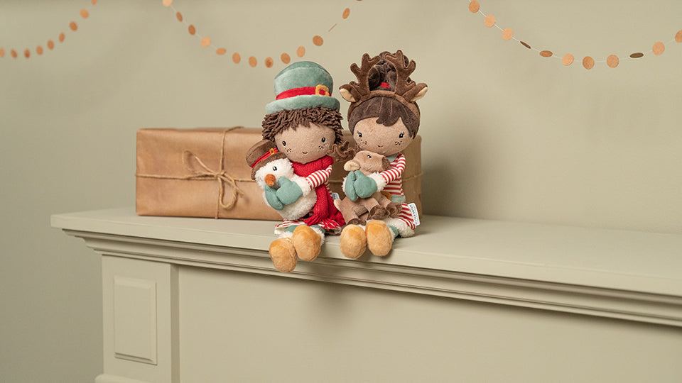 Ziemassvētku lelle Jake, Christmas Cuddle Doll 35cm, Little Dutch, LD4567