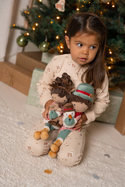 Ziemassvētku lelle Jake, Christmas Cuddle Doll 35cm, Little Dutch, LD4567