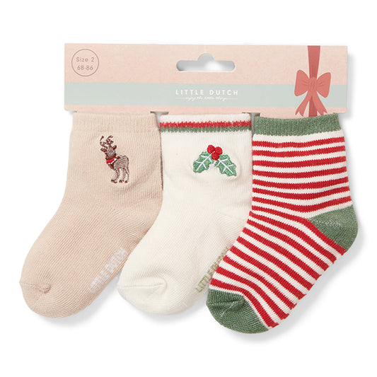 Bērnu Ziemassvētku zeķes, Christmas Baby Socks, Little Dutch, CL43303222-CL43303322