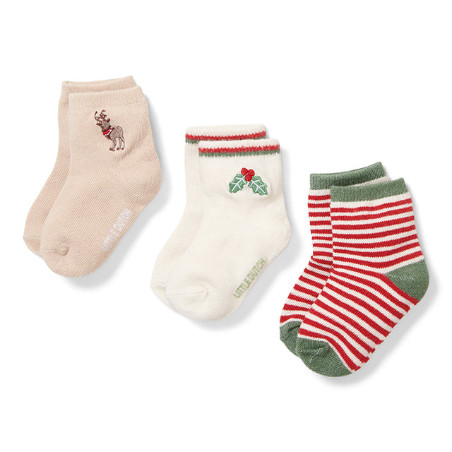 Bērnu Ziemassvētku zeķes, Christmas Baby Socks, Little Dutch, CL43303222-CL43303322