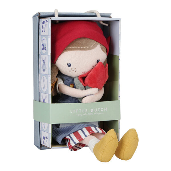 Lelle Farme Doll Rosa dāvanu kastē, Little Farm 35cm, Little Dutch