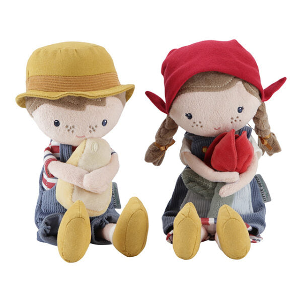 Lelle Farme Doll Rosa dāvanu kastē, Little Farm 35cm, Little Dutch
