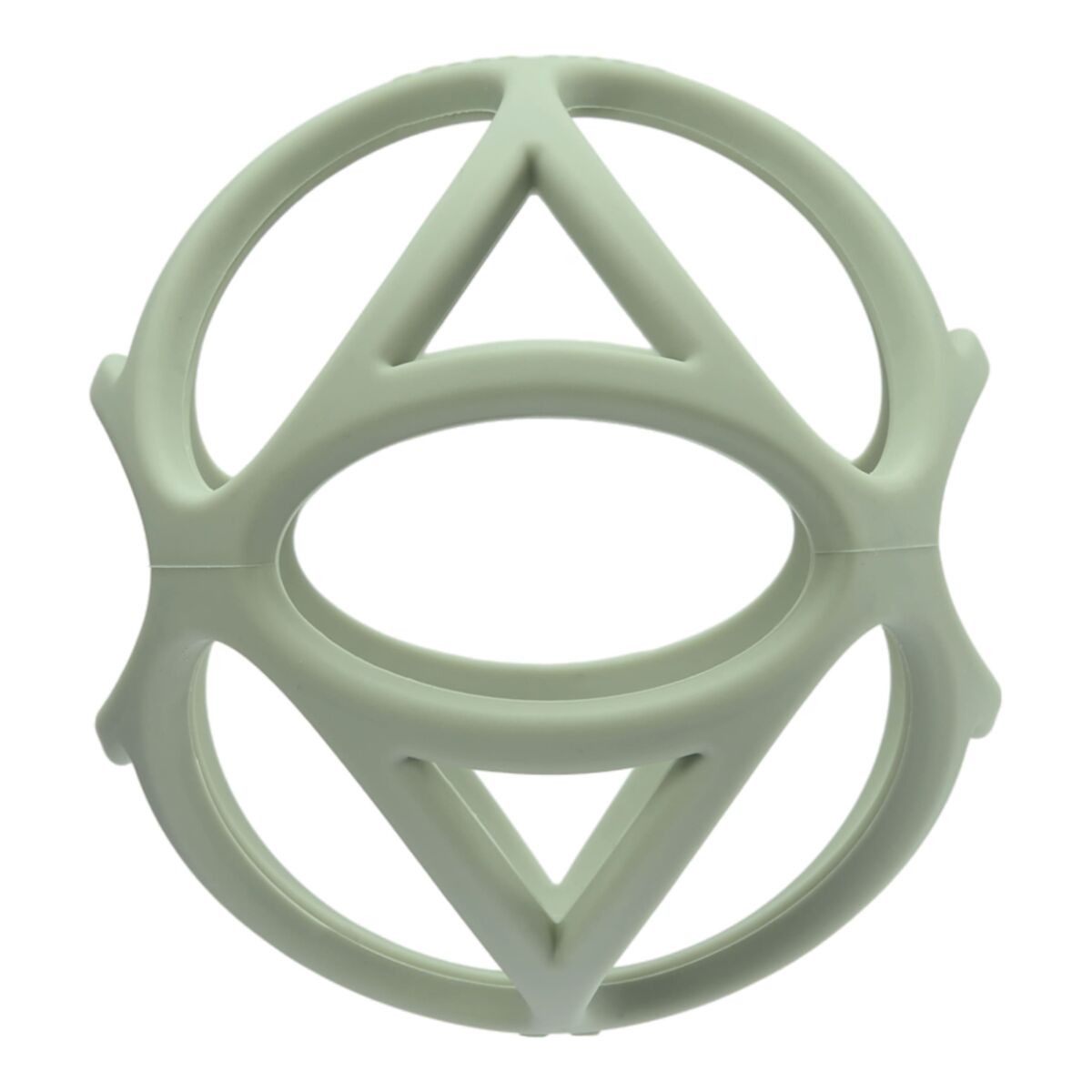 Silikona graužammanta Bumba, Grappling Ball, green, zaļa, little Dutch