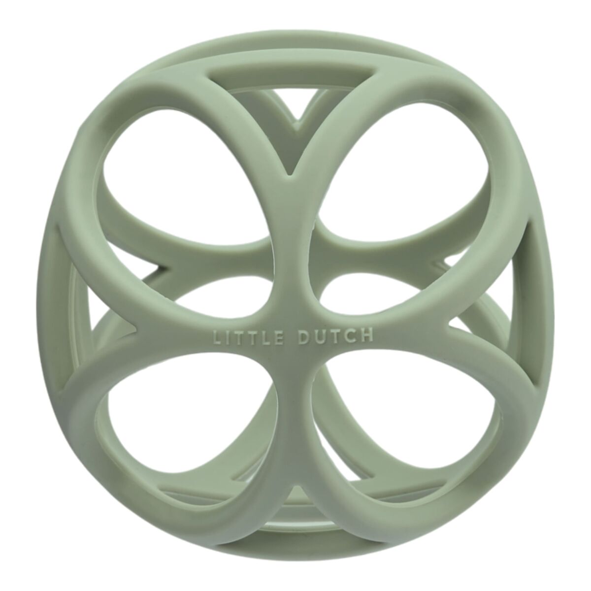 Silikona graužammanta Bumba, Grappling Ball, green, zaļa, little Dutch