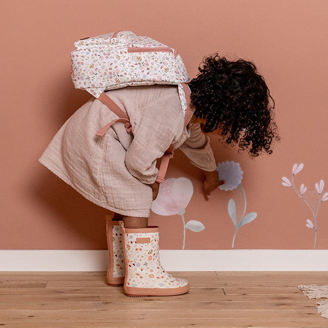 Bērnu, meiteņu gumijas zābaki Flowers and Butterflies, Toddler Rain Boots, Little Dutch, LD120259, LD120266