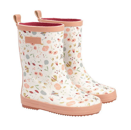 Bērnu, meiteņu gumijas zābaki Flowers and Butterflies, Toddler Rain Boots, Little Dutch, LD120259, LD120266