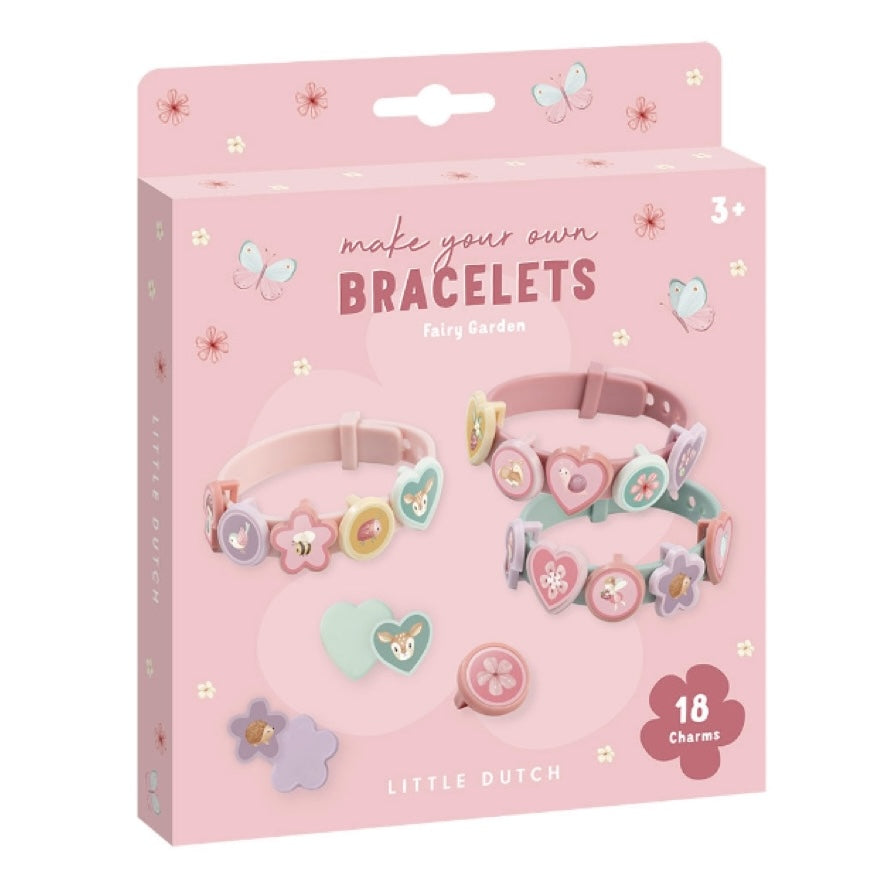 Piekariņu rokassprādzes komplekts Fairy Garden, Slide Charm Bracelets, Little Dutch