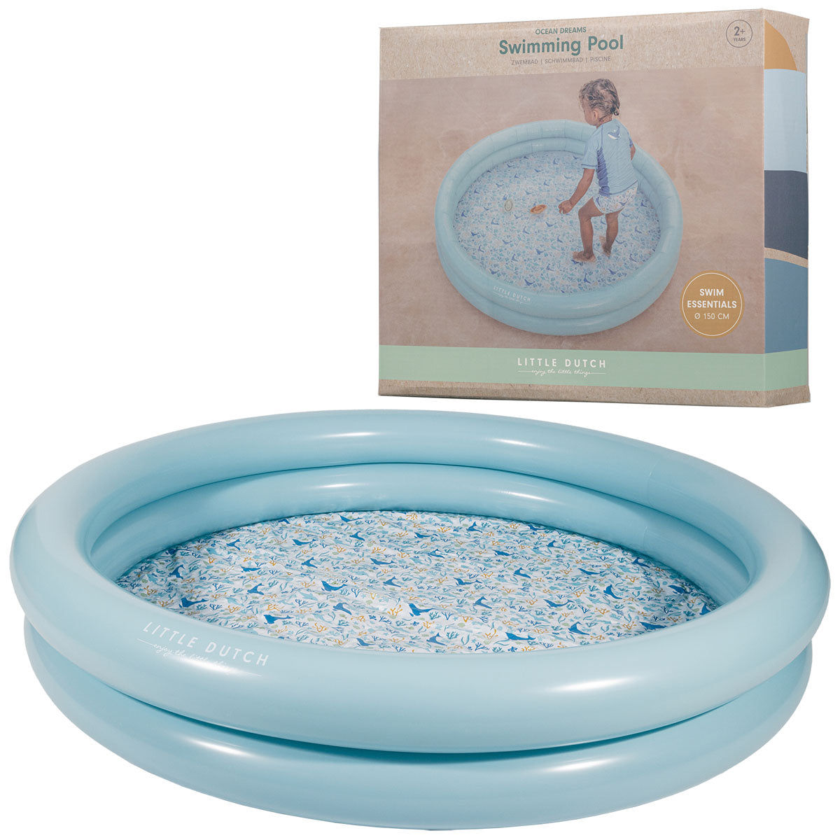 Piepūšamais bērnu baseins Ocean Dreams Blue, Pool 150cm Little Dutch, LD2012392