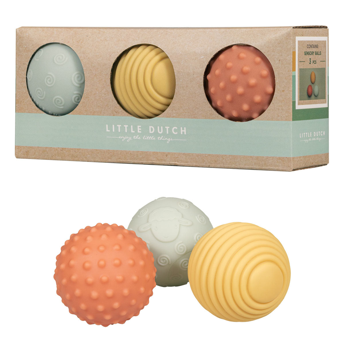 Sensorās bumbas Little Farm, Sensory Balls Set Little Dutch, LD2012600