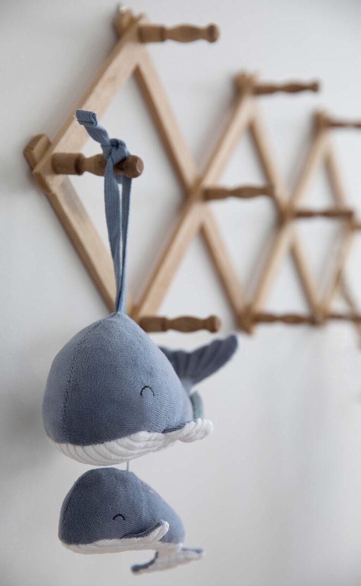 Muzikālā rotaļlieta valis Ocean Blue, Whale Music Box, Little Dutch, LD4801