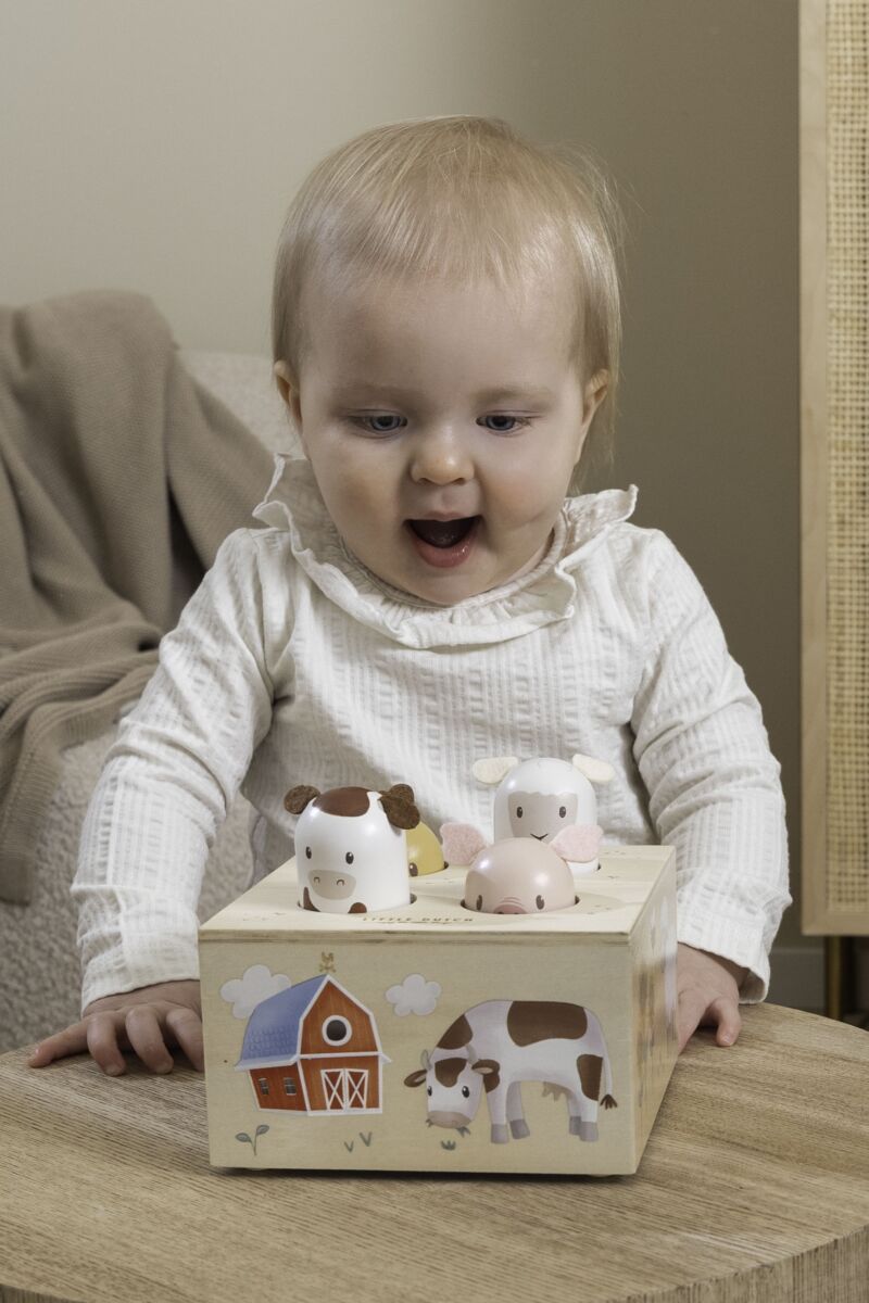 Izlecošie dzīvnieciņi Little Farm, Pop-up Toy, Little Dutch, LD7156