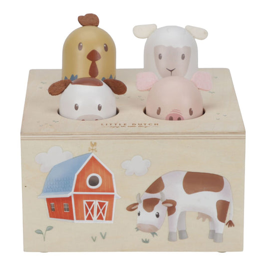 Izlecošie dzīvnieciņi Little Farm, Pop-up Toy, Little Dutch, LD7156