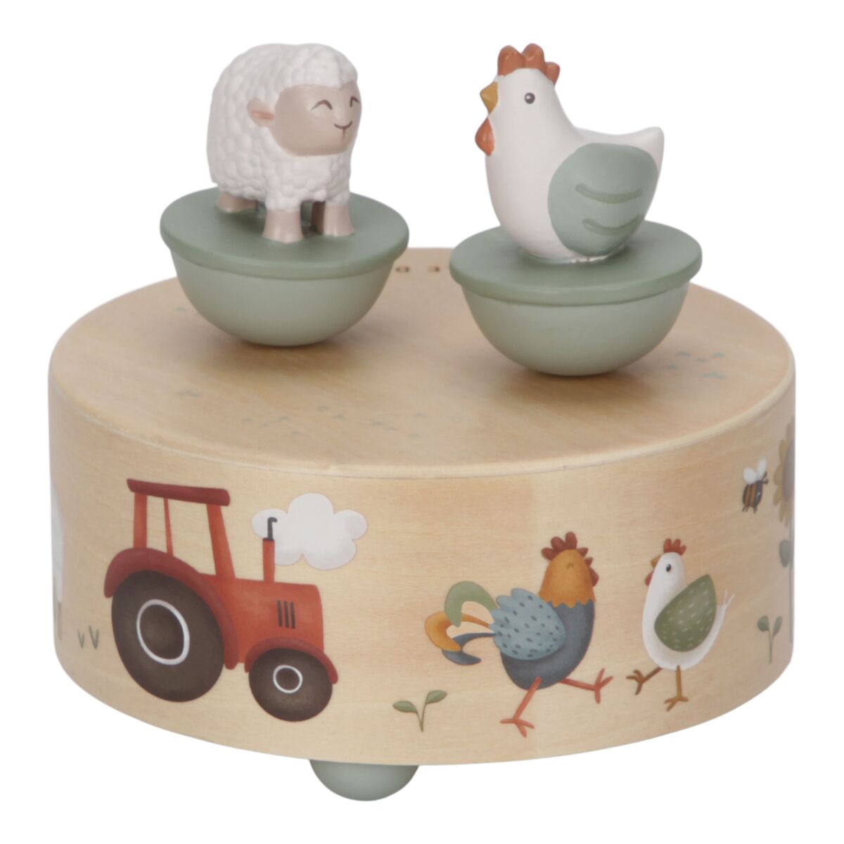 Uzgriežamā mūzikas kastīte Little Farm Music Box, Little Dutch, LD7165