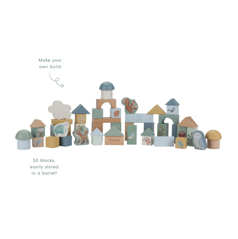 Koka kluči Forest Friends, zili, Building Blocks, Little Dutch, LD7245