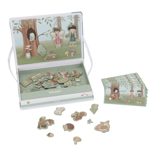 Magnētiskā spēle Forest Friends, Magnetic Playboard, Little Dutch, LD7253