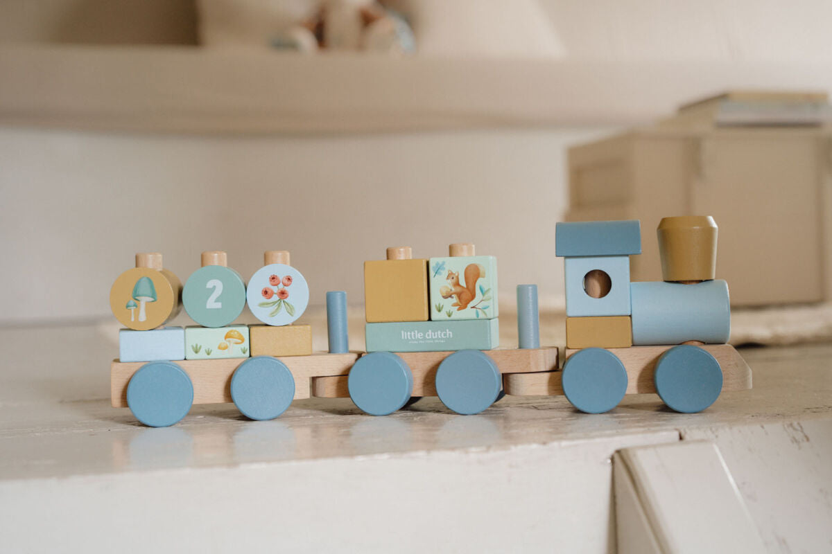 Koka vilciens Forest Friends, Stacking Train, Little Dutch, LD7254