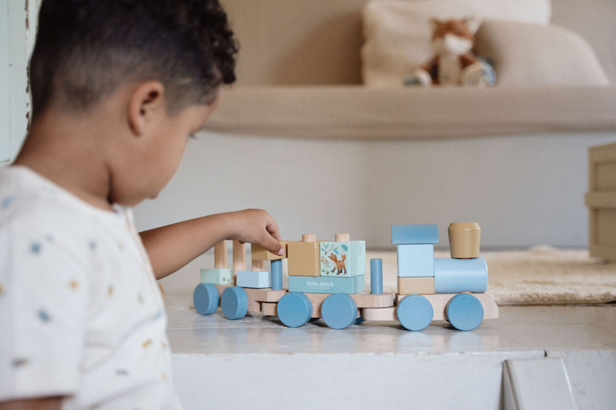 Koka vilciens Forest Friends, Stacking Train, Little Dutch, LD7254