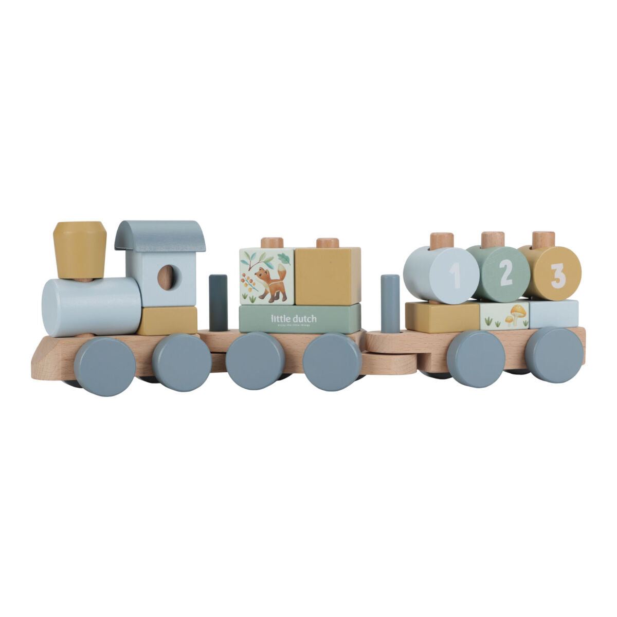 Koka vilciens Forest Friends, Stacking Train, Little Dutch, LD7254