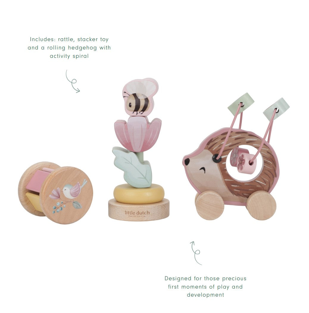 Raudzību dāvanu komplekts jaundzimušajam, Giftbox Wood Fairy Garden, Little Dutch, LD7356