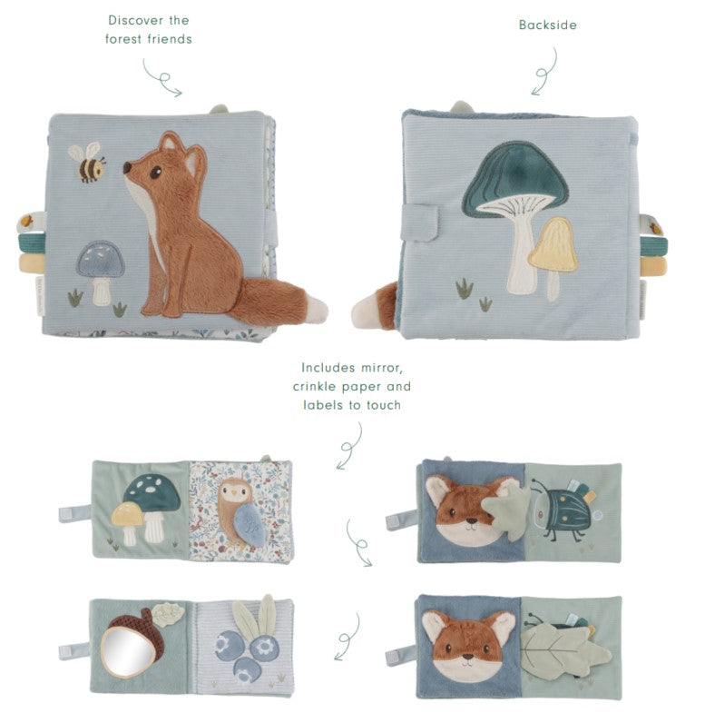 Mīkstā grāmata Forest Friends, Solf Activity Book Large, Little Dutch, LD8907