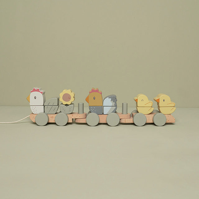 Koka vilciens Little Farm, Stacking Train, Little Dutch, LD7135