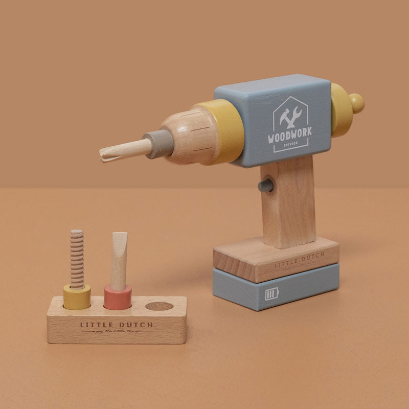Little Dutch rotaļu koka urbis, Toy Drill, 7091