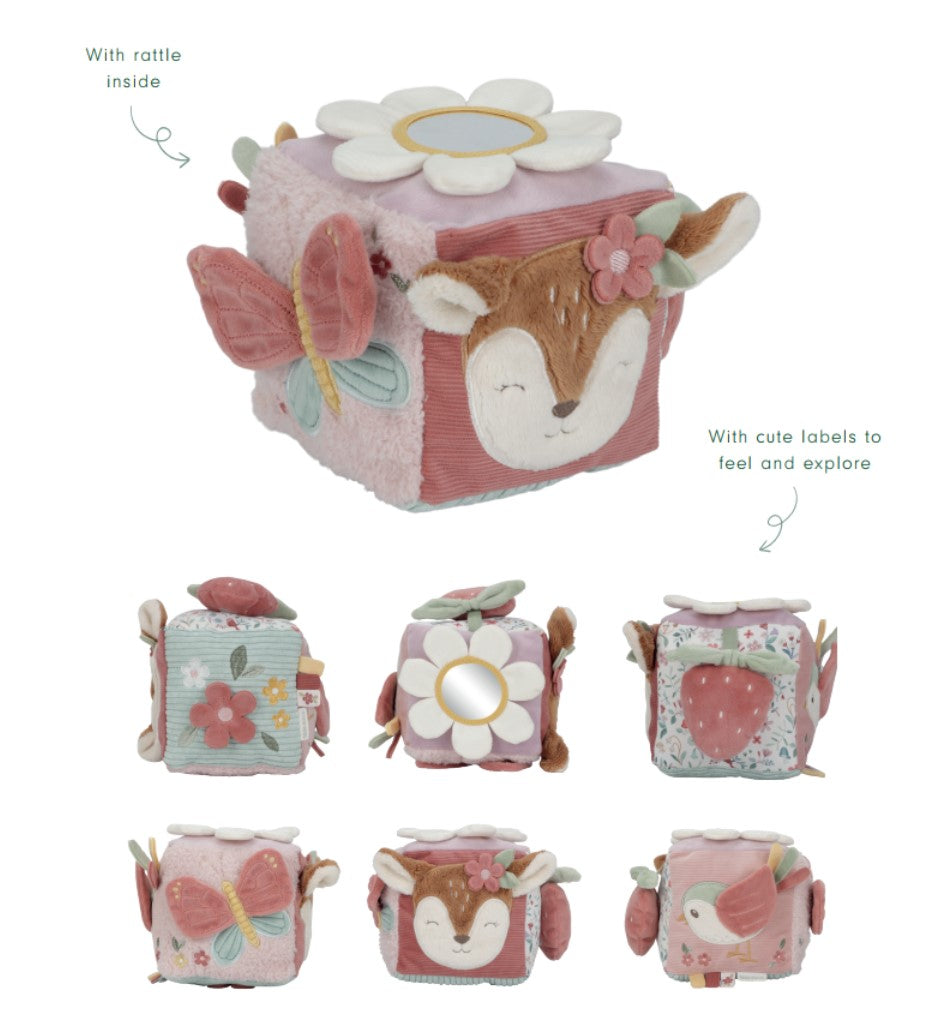 Mīkstais aktivitāšu kubs Fairy Garden, Soft Activity Cube, Little Dutch, LD9009