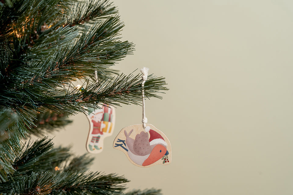 Ziemassvētku rotājumi, Wooden Christmas Ornaments, Little Dutch, LD125001