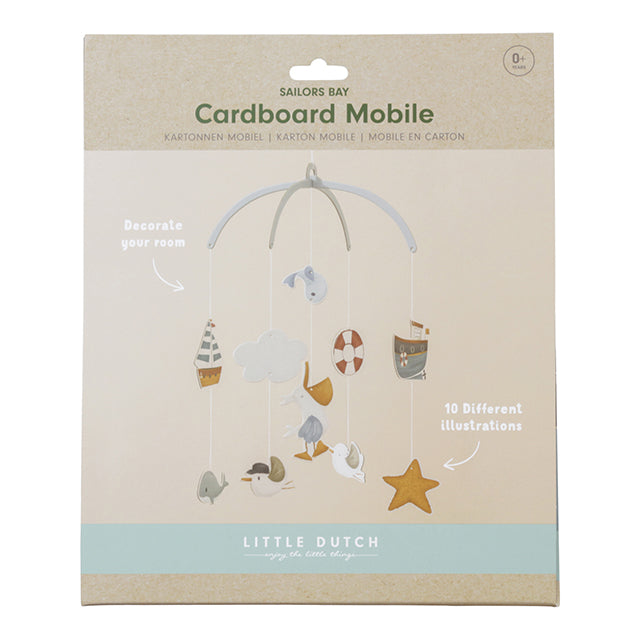 Gultiņas karuselis Sailors Bay - kartona, Cardboard mobile, Little Dutch, LD4770
