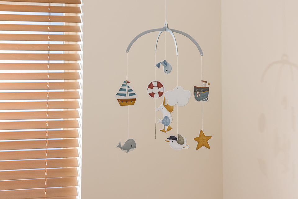 Gultiņas karuselis Sailors Bay - kartona, Cardboard mobile, Little Dutch, LD4770
