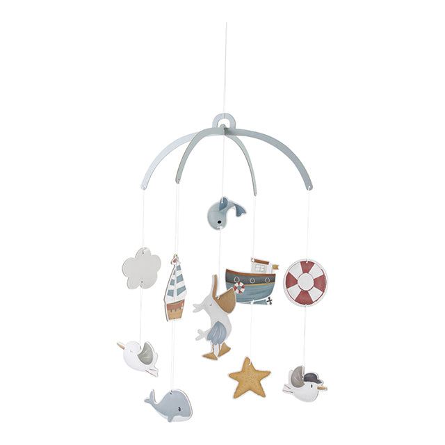 Gultiņas karuselis Sailors Bay - kartona, Cardboard mobile, Little Dutch, LD4770