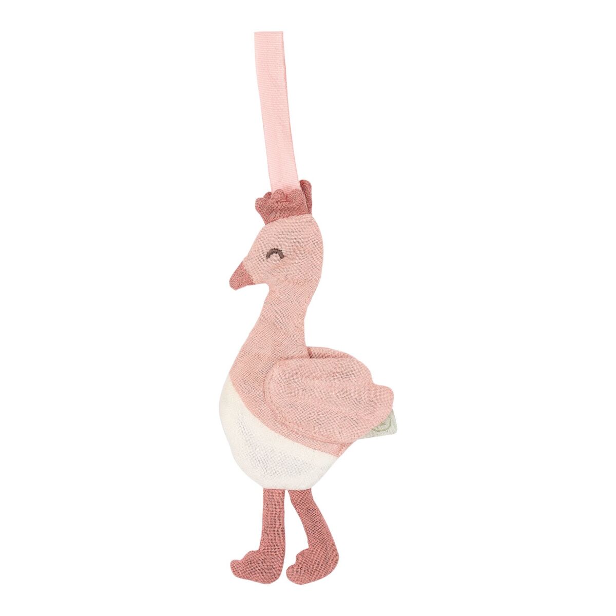 Mīļlupatiņa - knupīša turētājs Flamingo, Pacifier Cloth Blooming Safari, Little Dutch, TE21256047