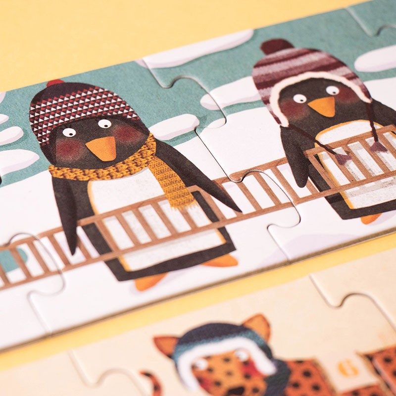 Puzle - 10 pingvīni, 10 penguins, Londji. PZ348U