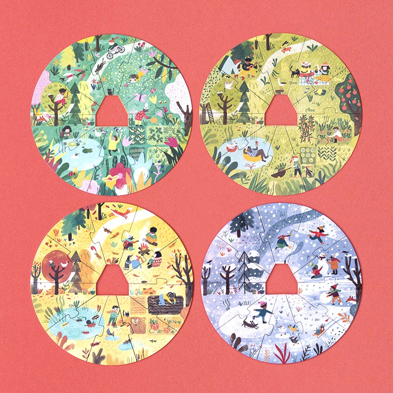 Puzle - Dabas māja ar gadalaikiem, A home for nature, Londji, PZ58U