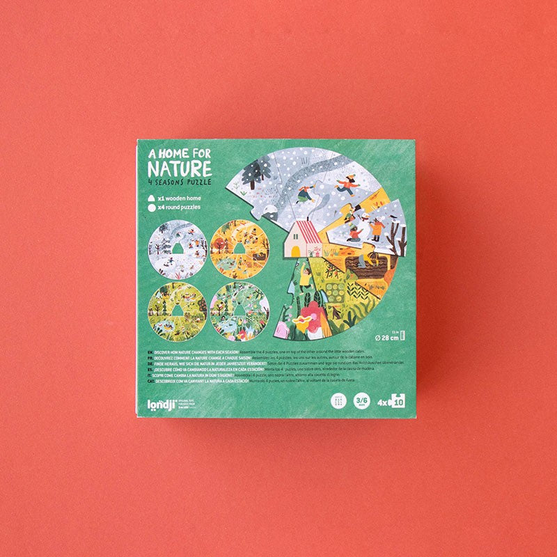 Puzle - Dabas māja ar gadalaikiem, A home for nature, Londji, PZ58U