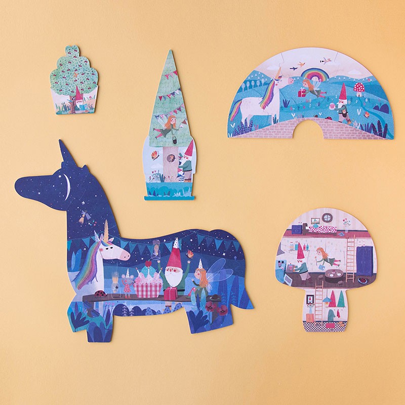 Puzle - Daudz laimes dzimšanas dienā Vienradzi, Happy Birthday Unicorn Puzzle, Londji