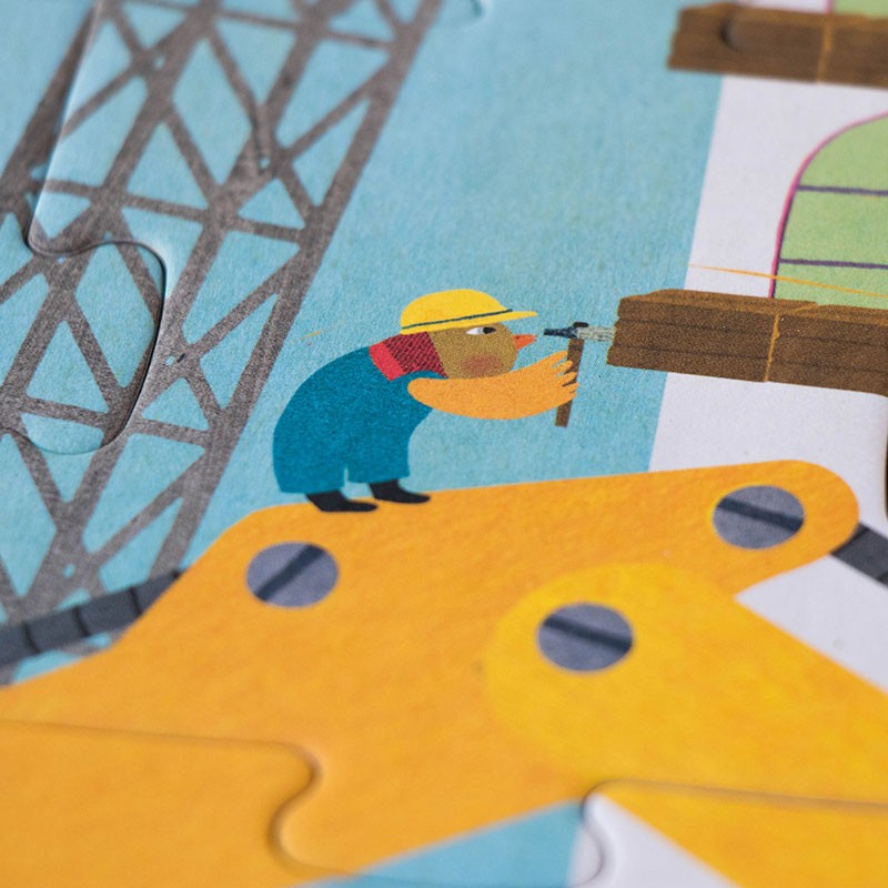 Puzle - Gribu būs celtnieks, I want to be a builder, Londji, PZ38U