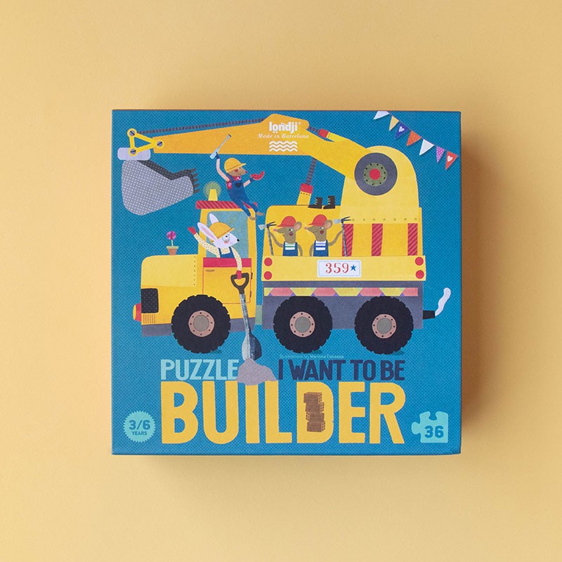 Puzle - Gribu būs celtnieks, I want to be a builder, Londji, PZ38U