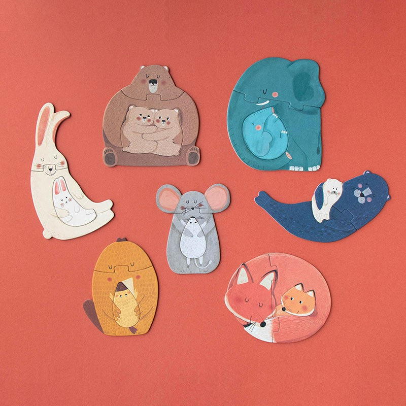 Puzle - Mammas un mazuļi,  PZ601U, Mama Puzzle, Londji