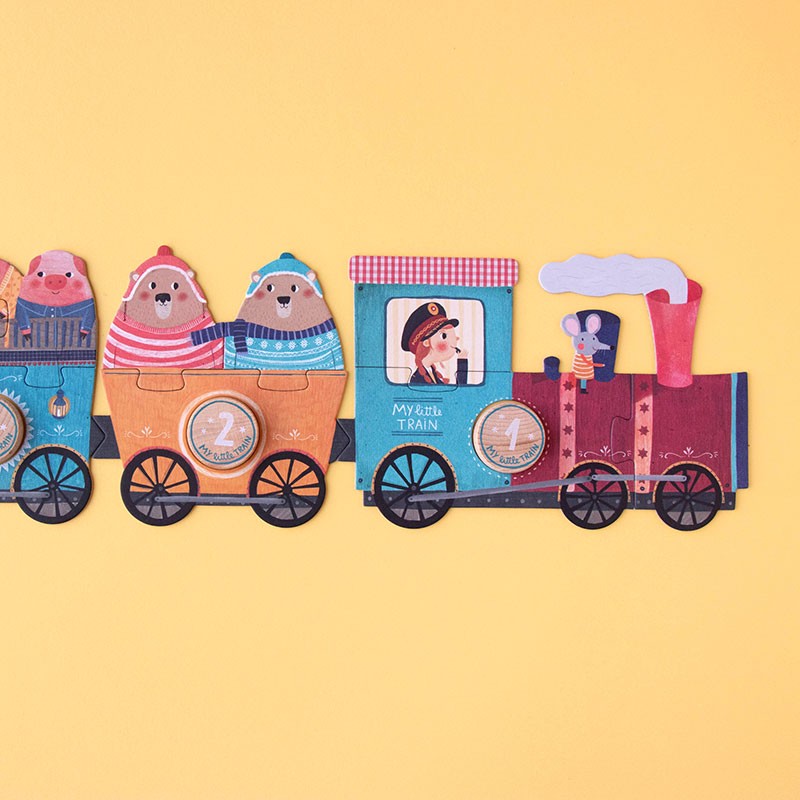 Puzle - Mans mazais vilciens, My little train, Londji, PZ588U