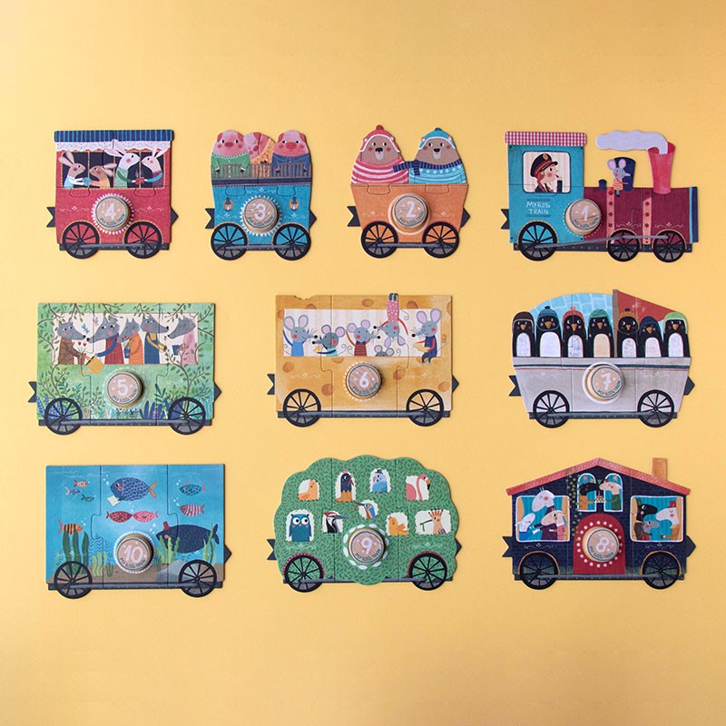 Puzle - Mans mazais vilciens, My little train, Londji, PZ588U