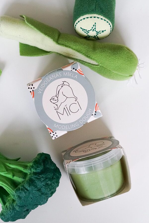Soft play dough 120g - light green, MĪCI