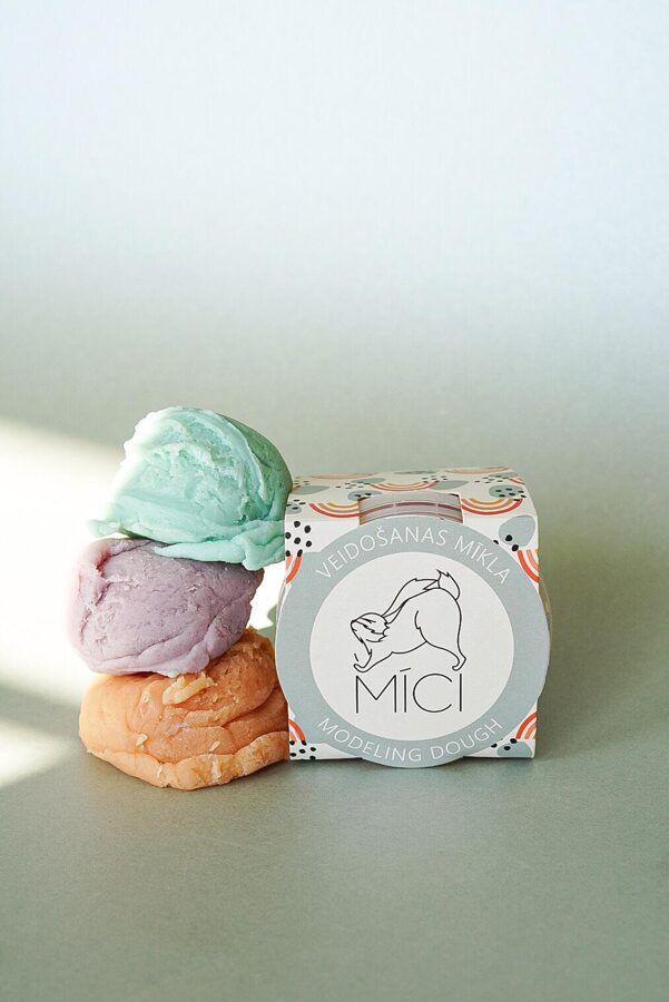 Mīkstais plastilīns 120g - maigi lillā, MĪCI