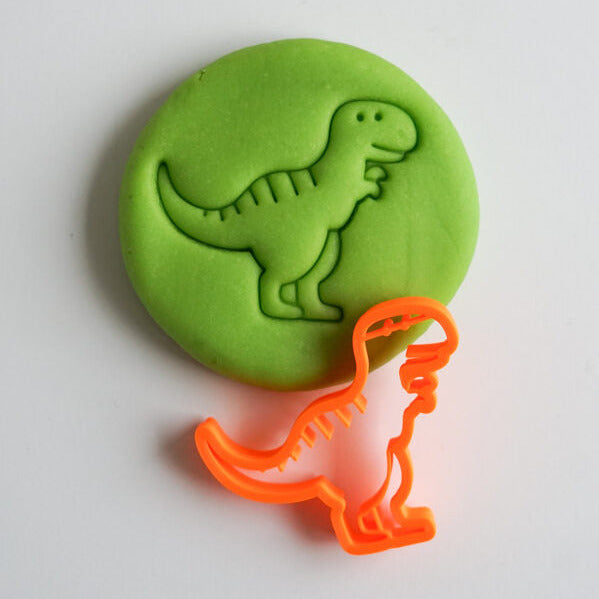 Plastilīna formiņa - dinozaurs tiranozaurs, oranžs, MĪCI