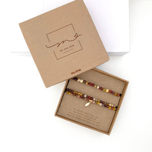 Rokassprādze "Me and Mom", MRS Ertha bracelet, mookaite, ER1043