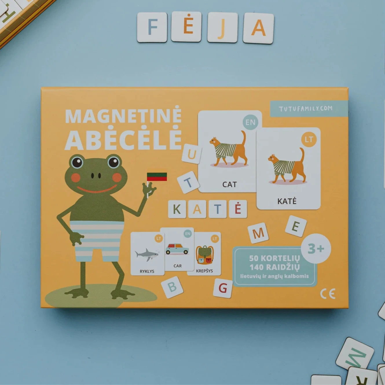 Magnetinė abėcėlė LT-EN, Magnetic Alphabet, Tu Tu Family